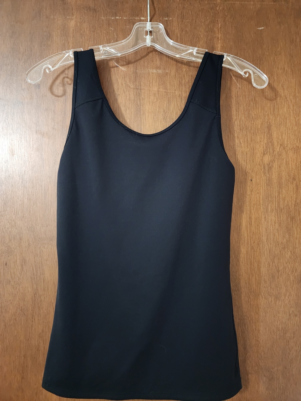Tomboy X Compression  Black Scoop Tank Top Large